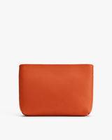 Rectangular textured pouch with minimal design.