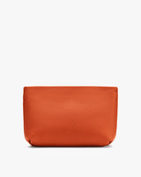Rectangular pouch with a smooth surface on a plain background.