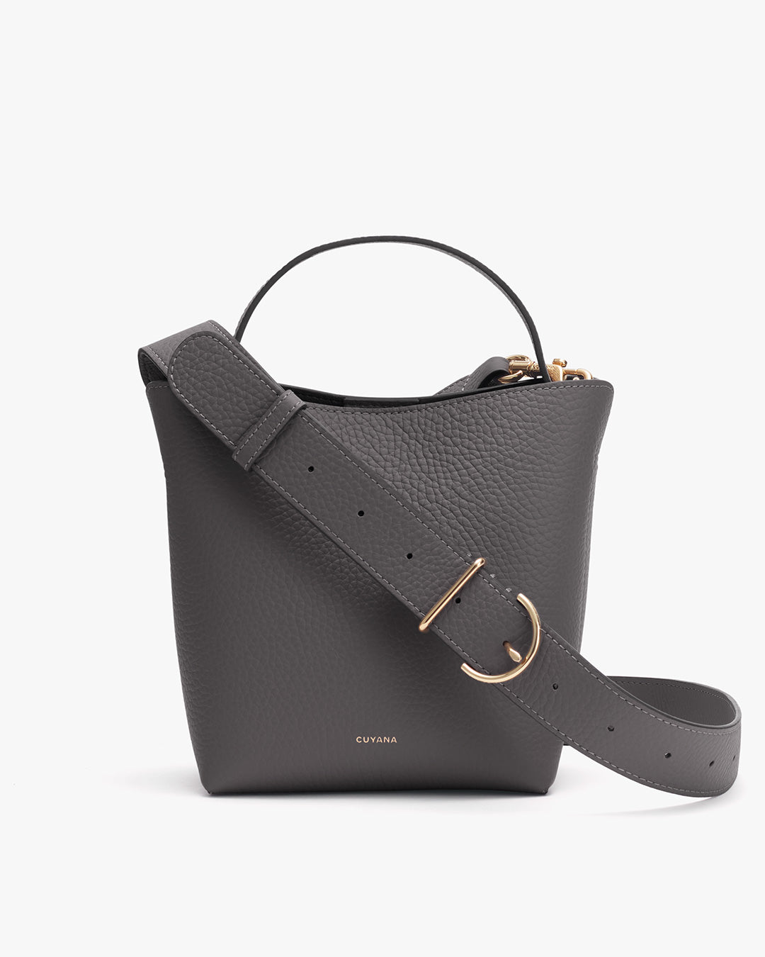 Cuyana Women's Mini Linea Bucket Bag in Stone