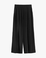 Wide-leg pants with a high waistband