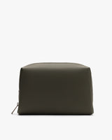 Rectangular zippered pouch displayed against plain background.