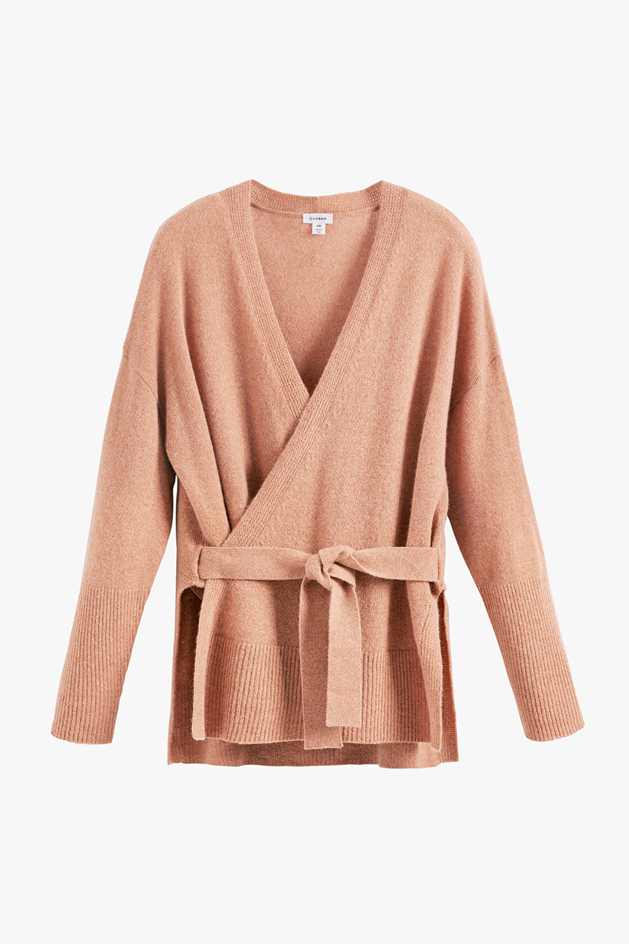Single Origin Cashmere Wrap Sweater Apricot / Large