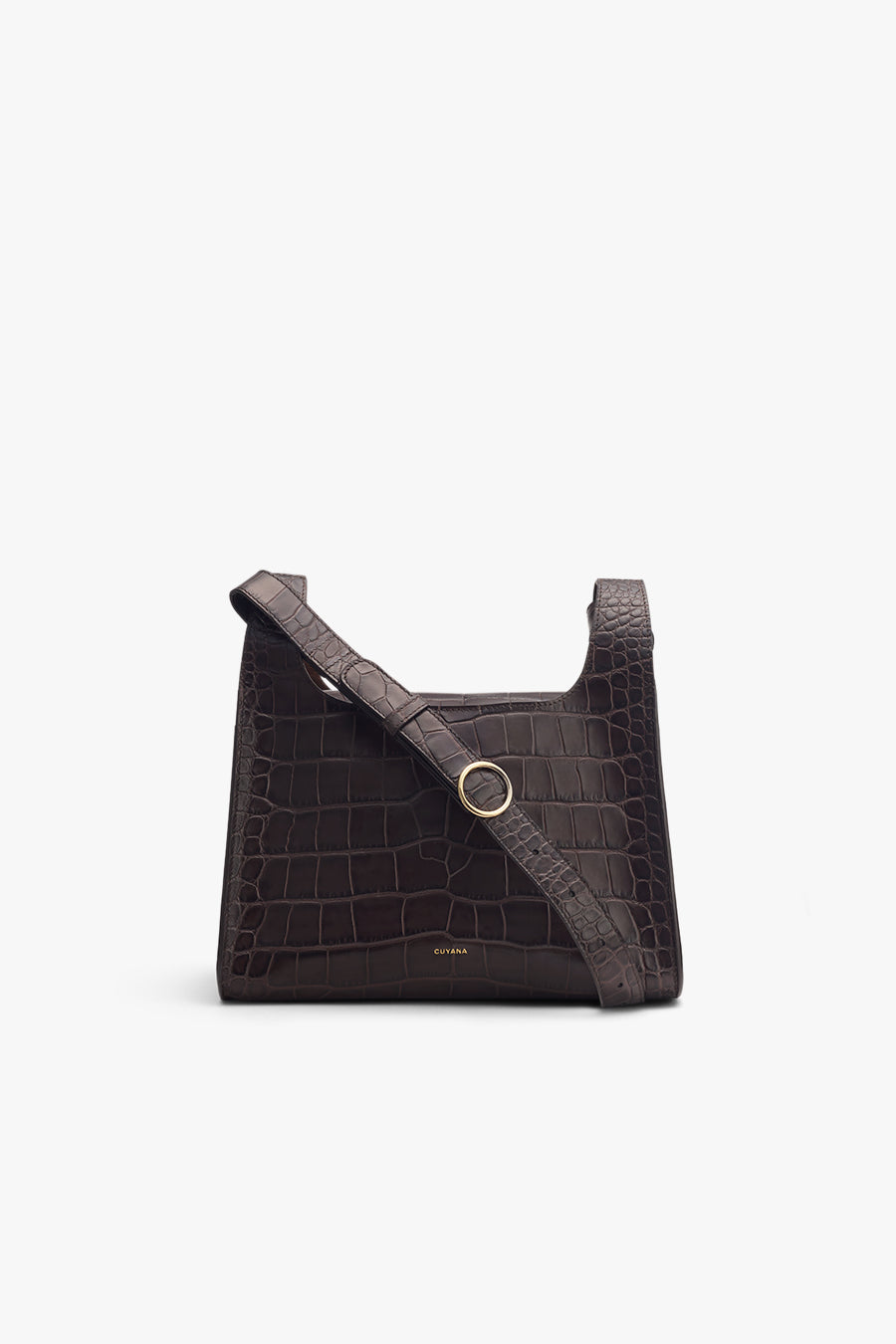 Double Loop Bag (Croco) Mocha / One Size