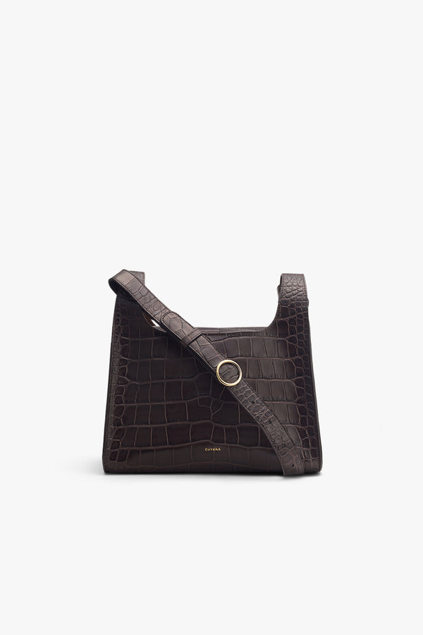 Double Loop Bag (Croco) Mocha / One Size