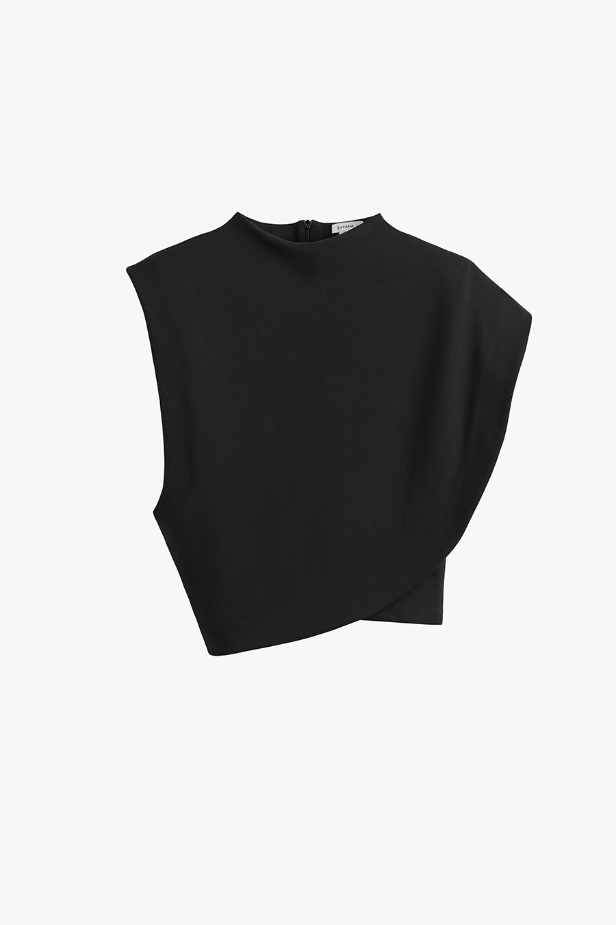 Ponte Asymmetrical Top Black / Large