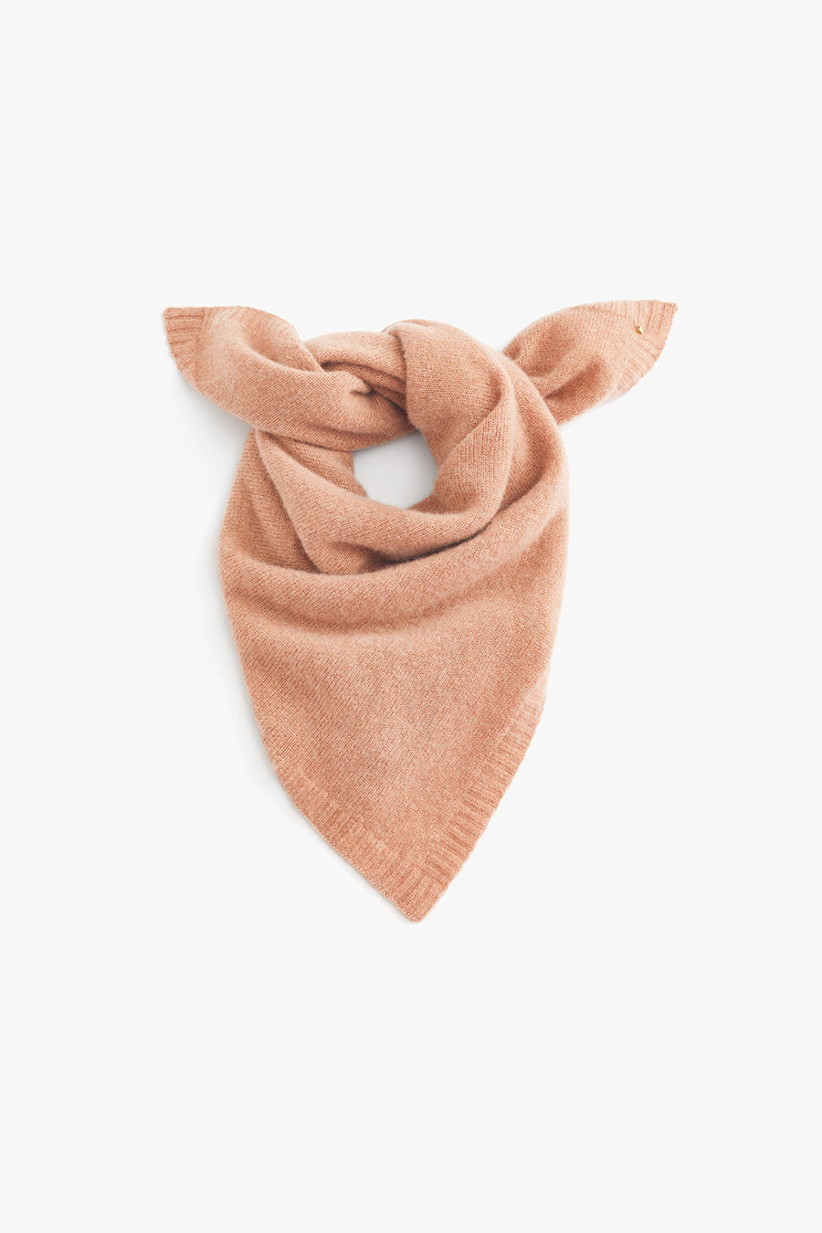 Single-Origin Cashmere Bandana Apricot / One Size