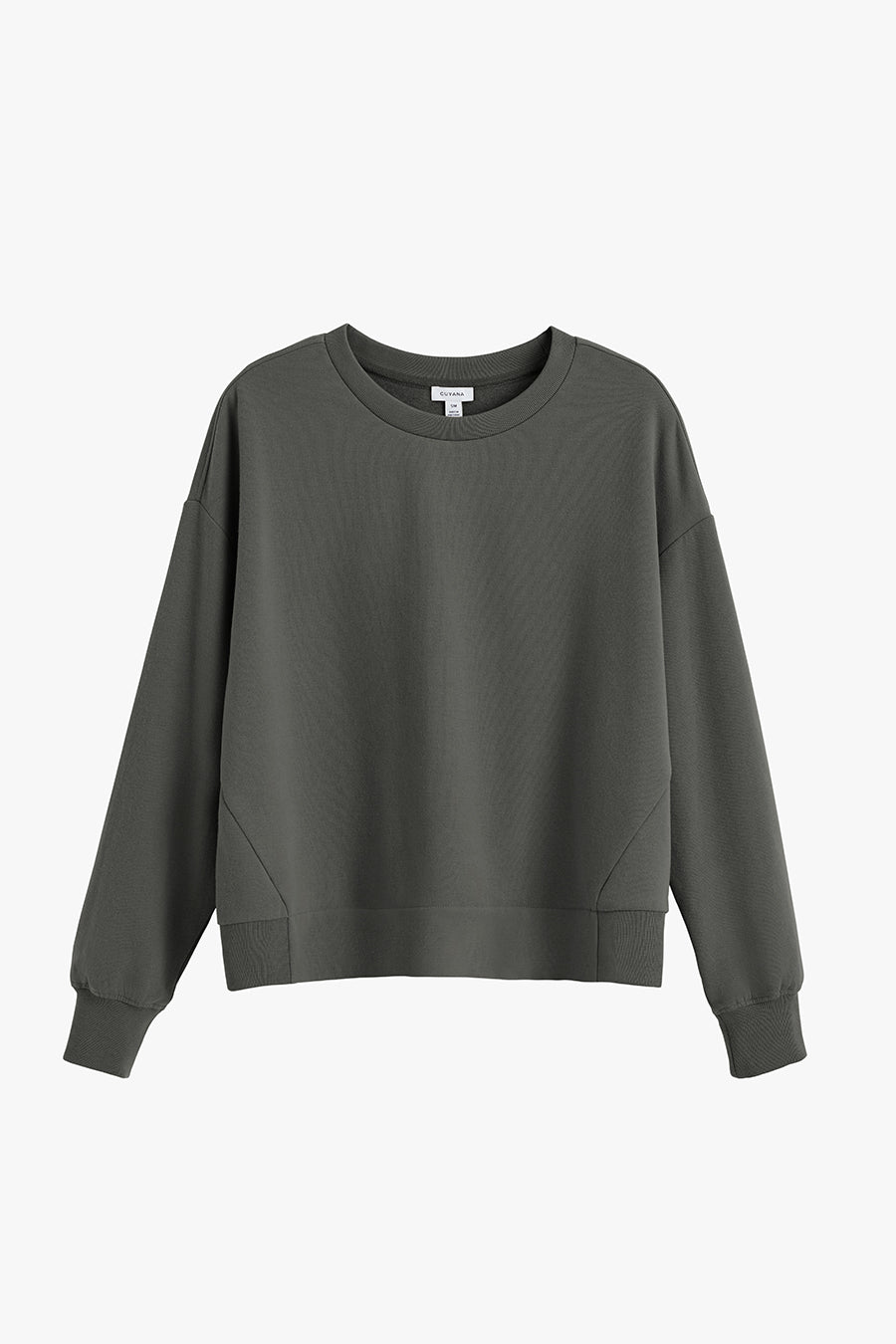 Fleece Cropped Sweatshirt Charcoal / Extra Small