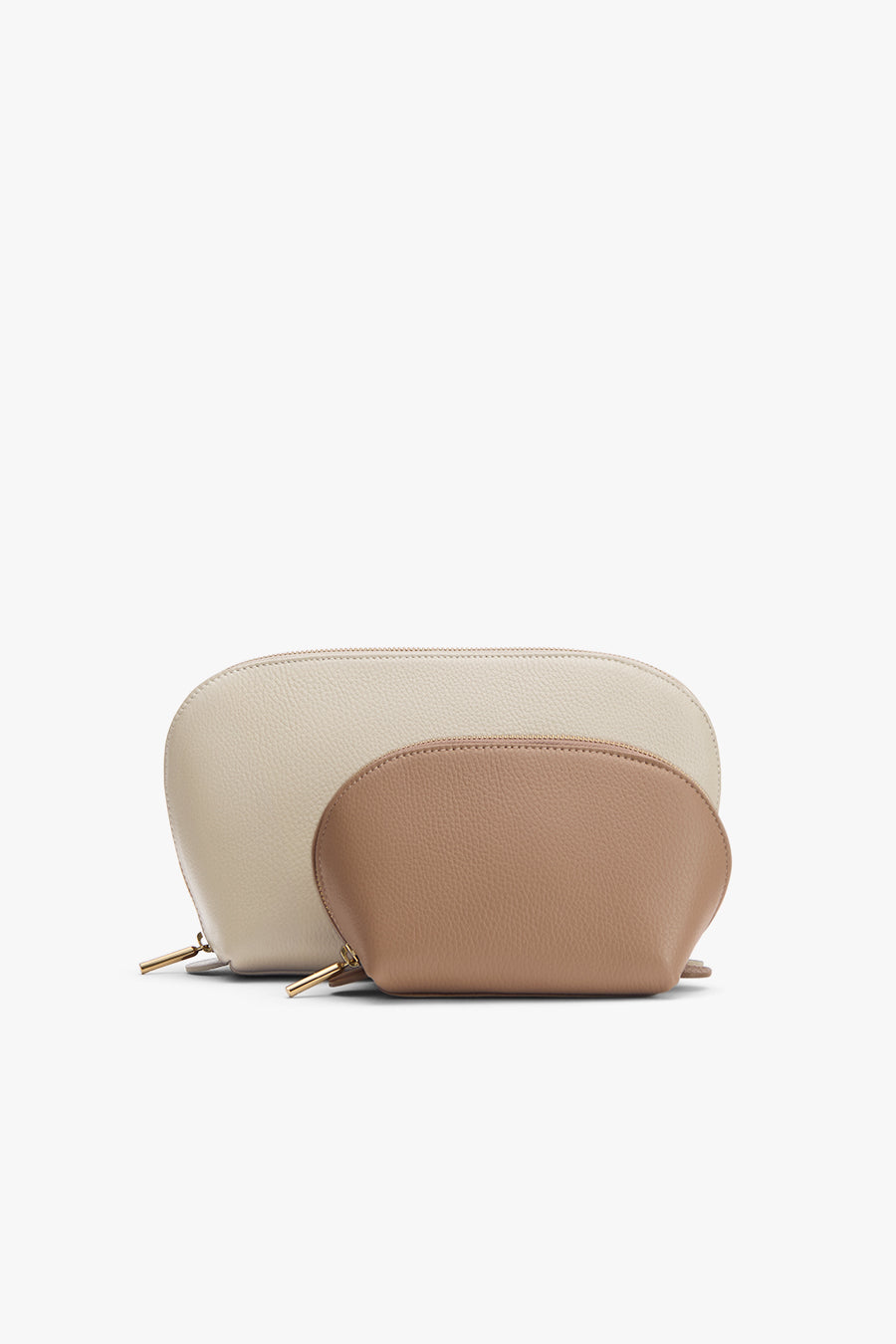 Travel Case Set Ecru/Cappuccino / One Size