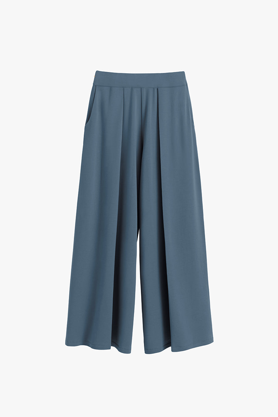 French Terry Pleated Pant Indigo / Extra Small