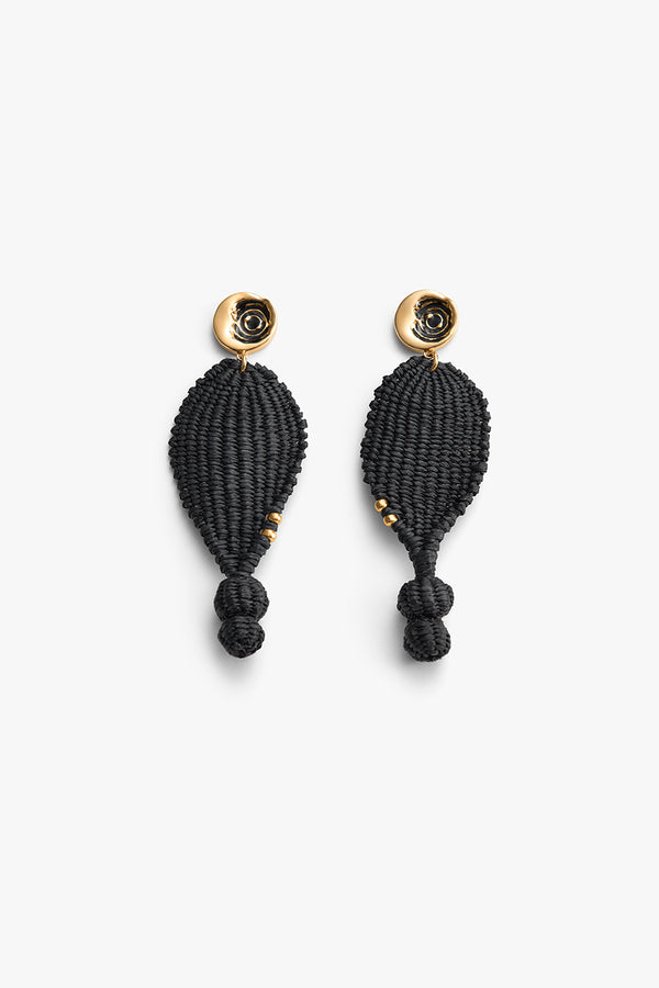 Palma Drop Earrings Black / One Size