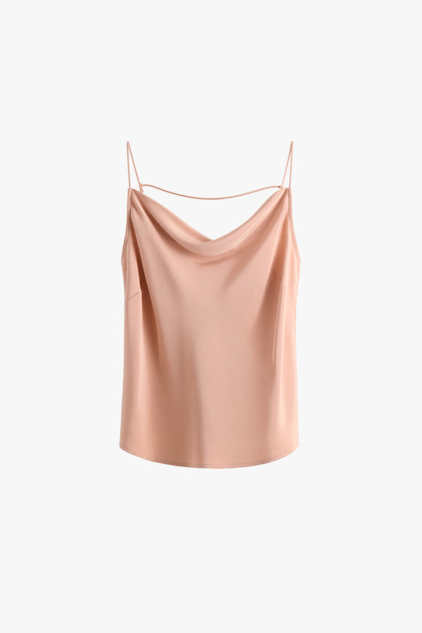 Silk Cowl Cami Petal / Small