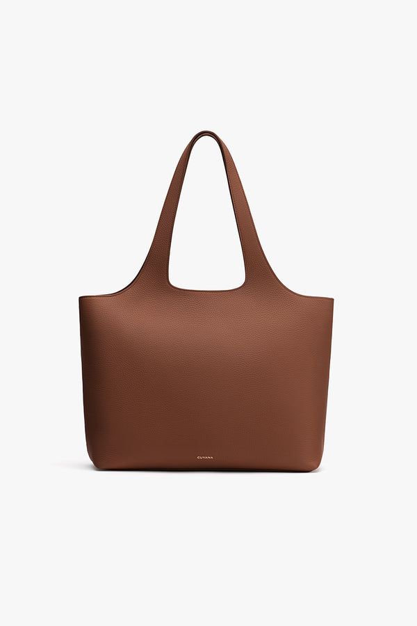System Zipper Tote 16-inch Dark Chestnut / One Size