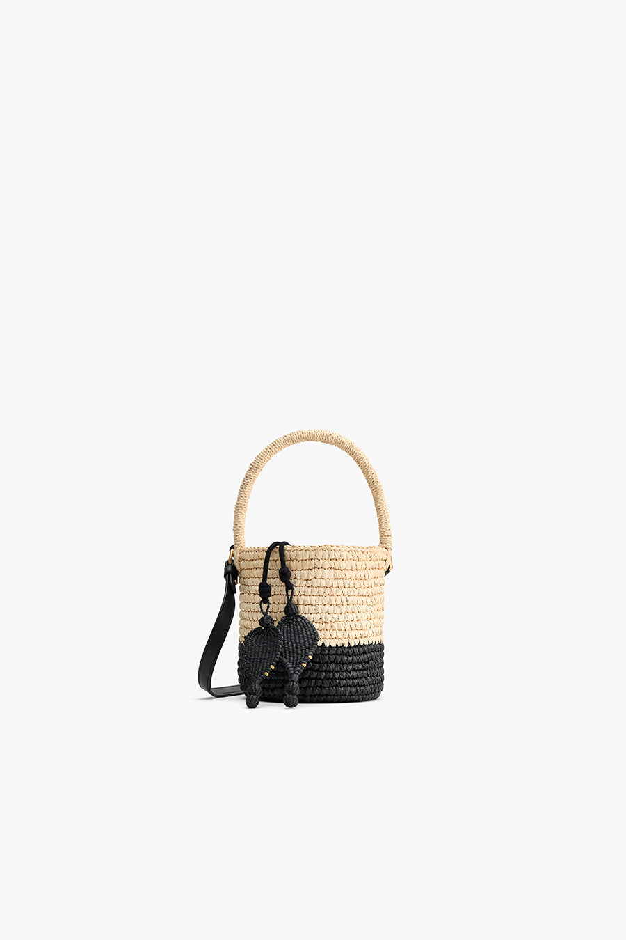 Toquilla Mini Bucket Bag Natural/Black / One Size