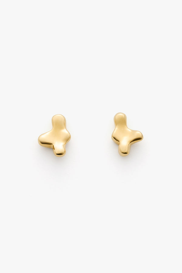 Nube Stud Earrings Gold / One Size