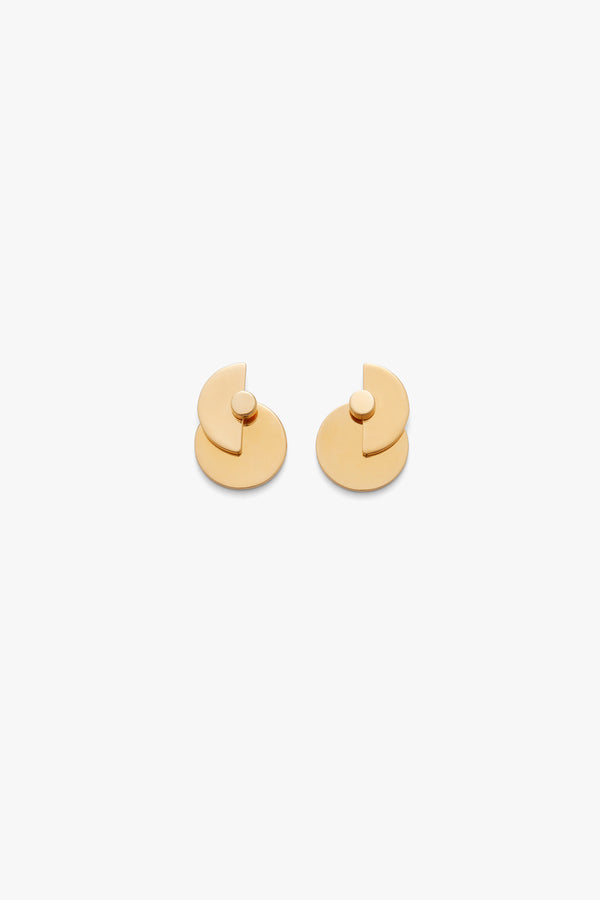 Luna Ear Jacket Earrings Gold / One Size