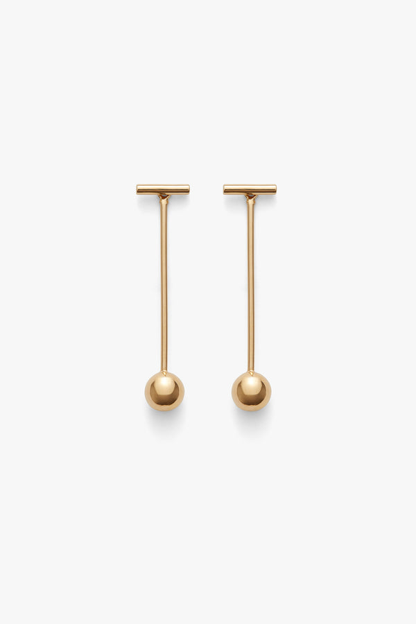 Bar Ear Jacket Earrings Gold / One Size