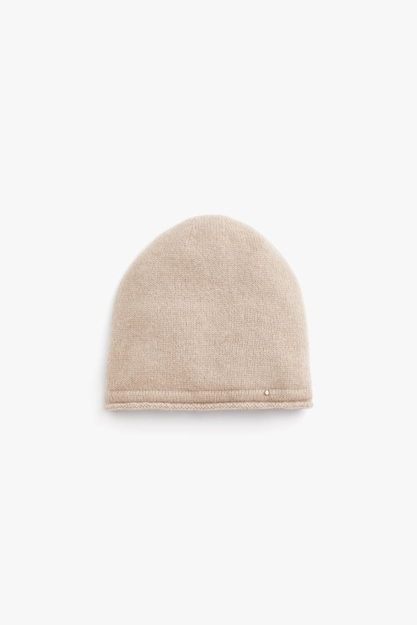 Cashmere Beanie Beige / One Size