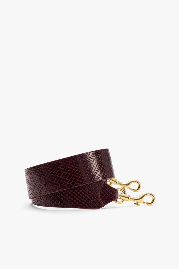 Shoulder Strap (Snake) Cherry / One Size