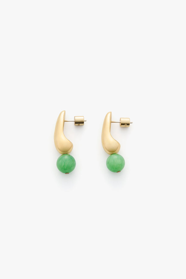 Beaded Lluvia Earrings Gold / One Size