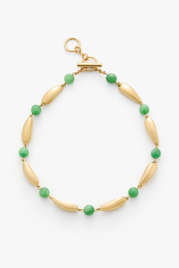 Beaded Lluvia Necklace Gold / One Size