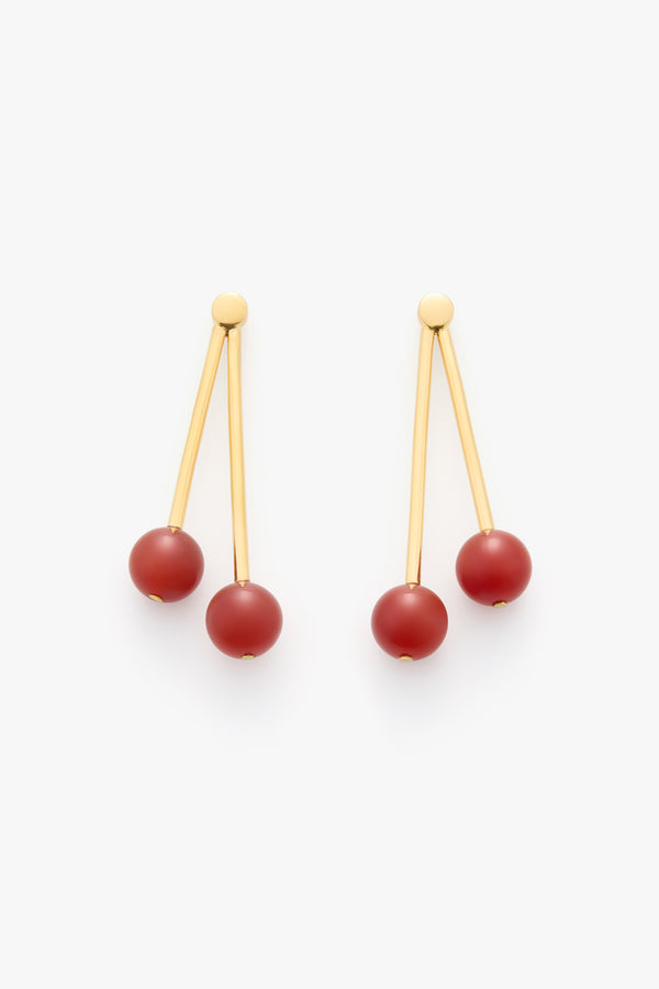 Cerise Earrings Carnelian / One Size