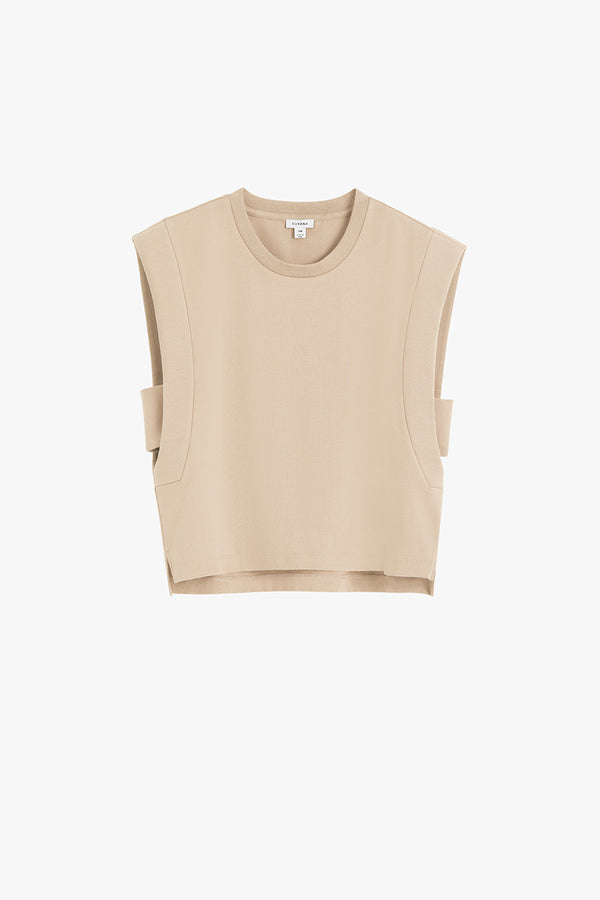 Cropped Tank Dune / Small