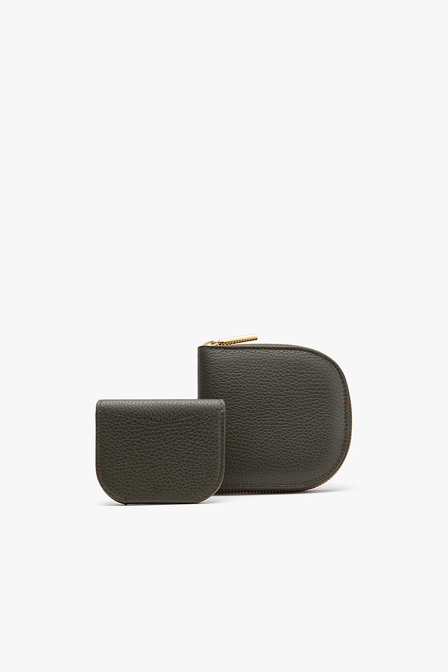 Duo Small Zip Wallet Dark Olive / One Size