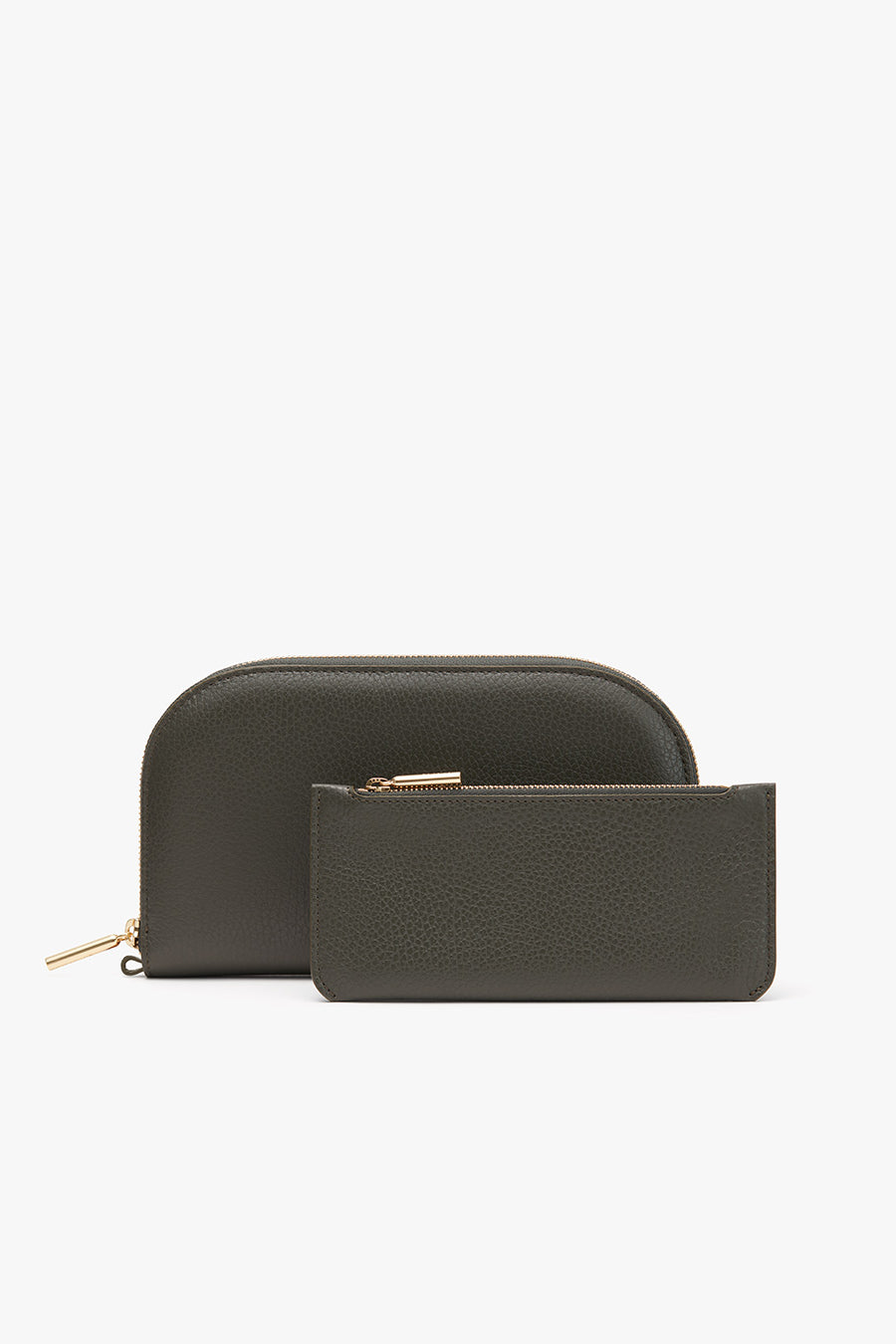 Duo Zip Wallet Dark Olive / One Size