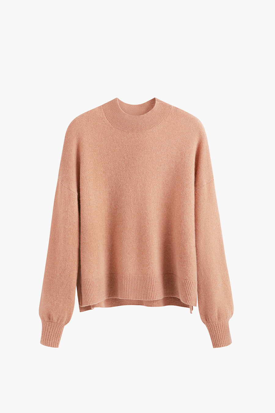 Single Origin Cashmere Cropped Sweater Apricot / Large