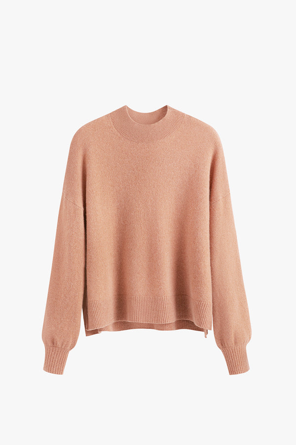 Single Origin Cashmere Cropped Sweater Apricot / Large