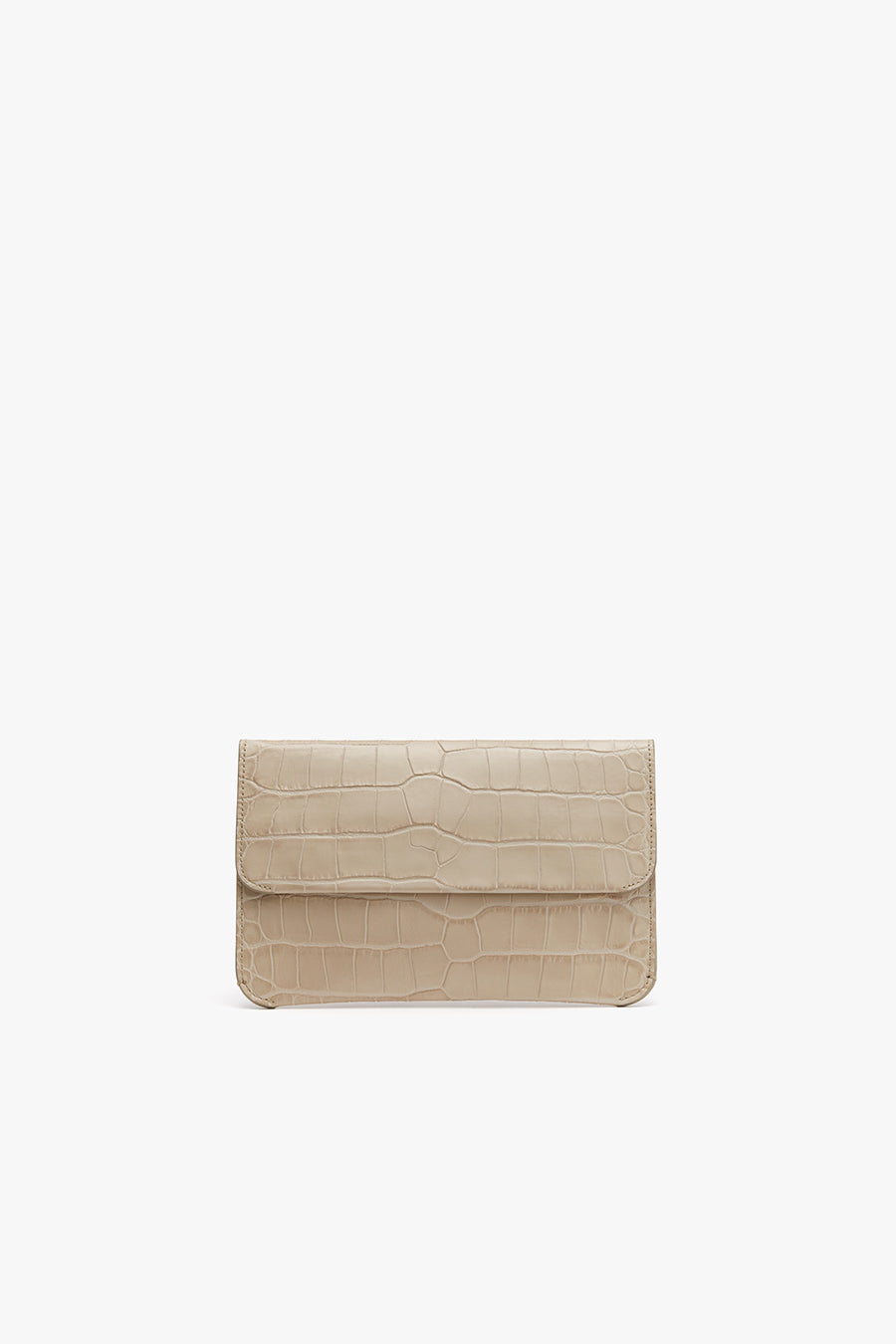 System Flap Bag (Croco) Stone / One Size