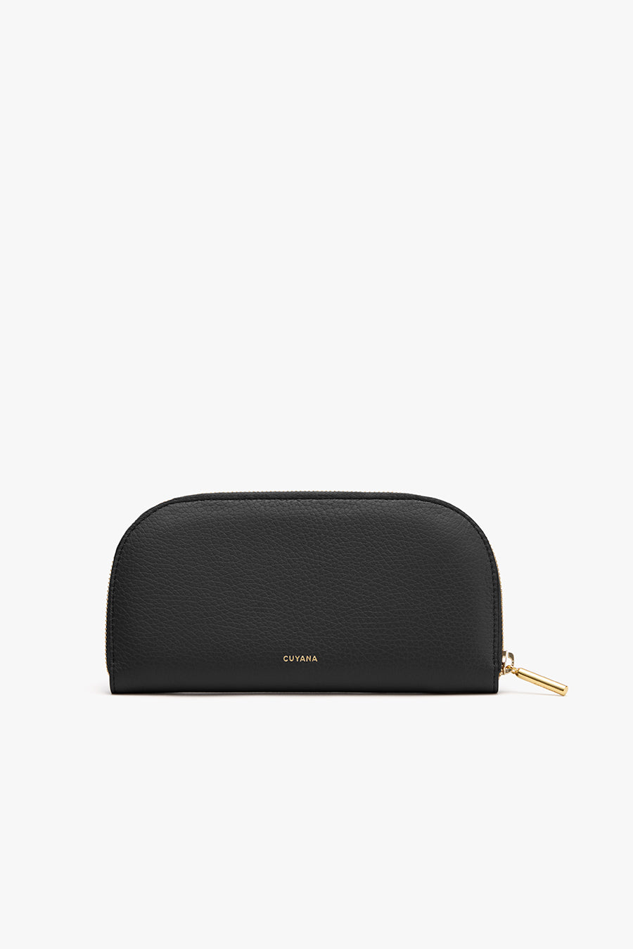 Curved Zip Wallet Black / One Size