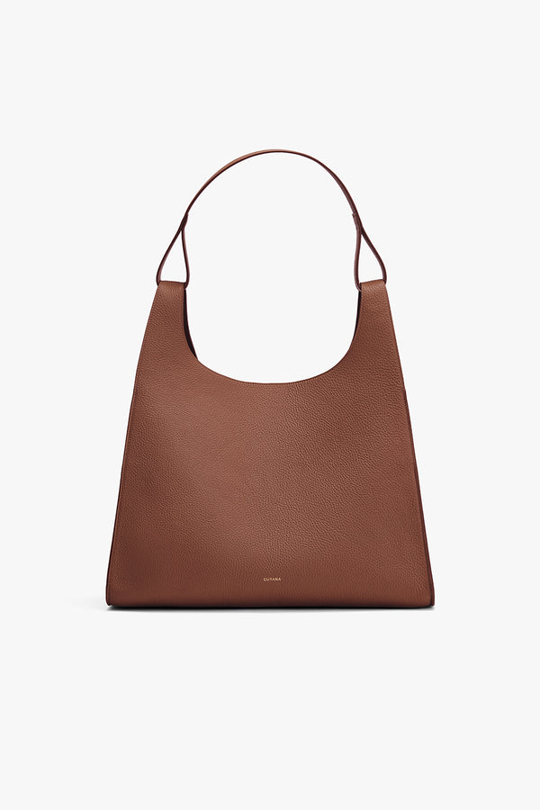 Oversized Double Loop Bag Dark Chestnut / One Size