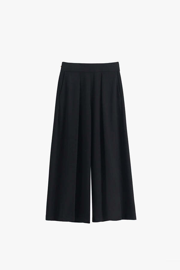 Ponte Pleated Pant Black / Large