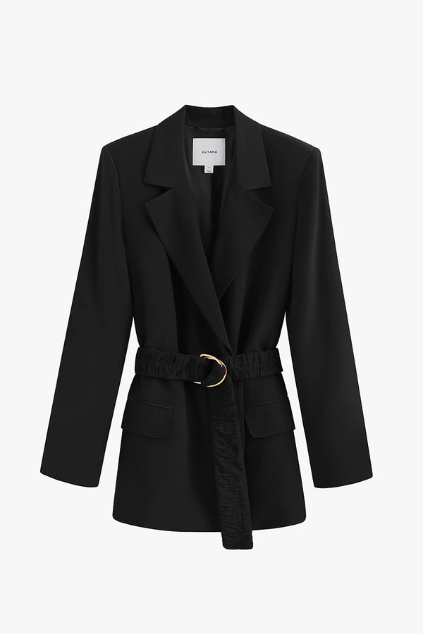 Silk Blazer Black / Large