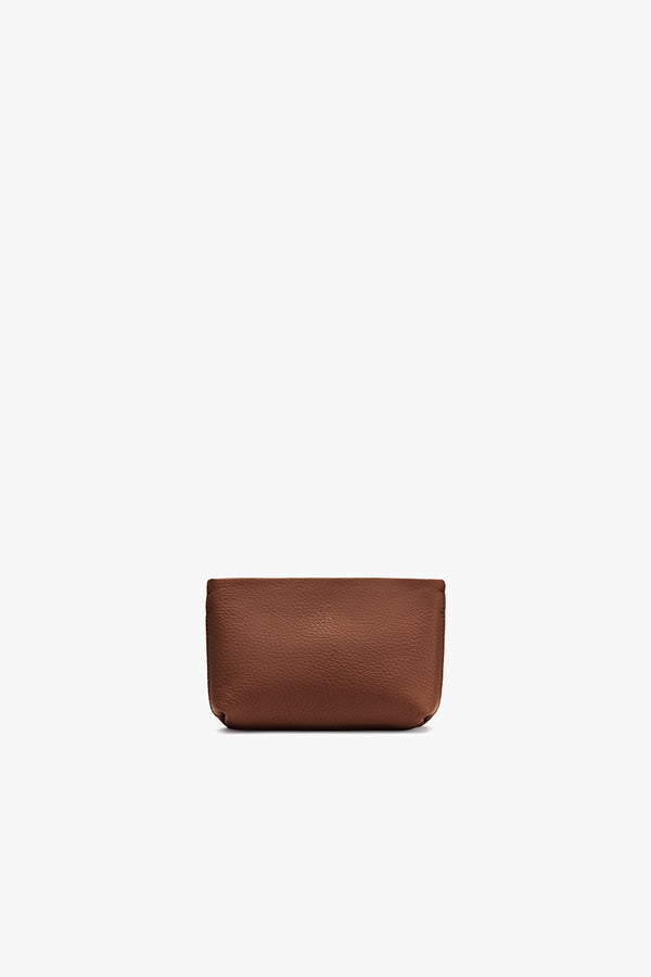 Nano Zipper Pouch Dark Chestnut / One Size