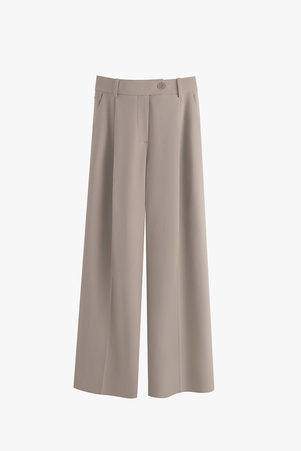 Wool Wide Leg Pant Clay / Small