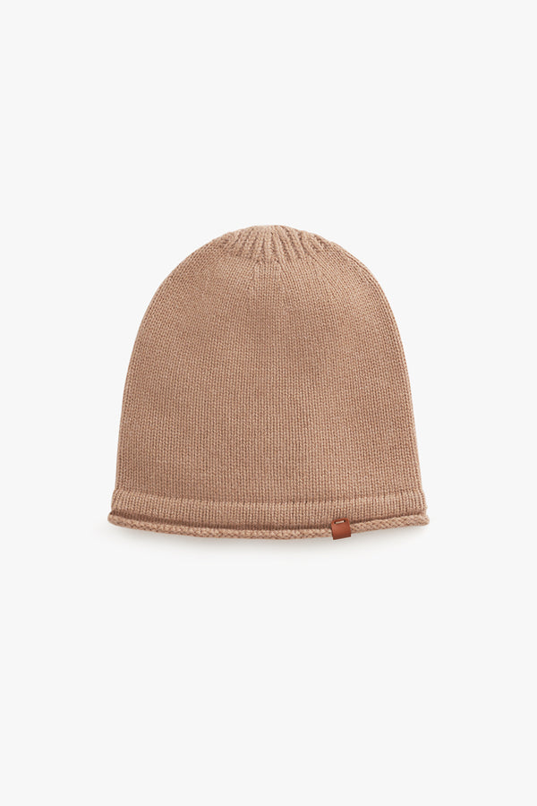 Kids Single-Origin Cashmere Beanie Camel / One Size