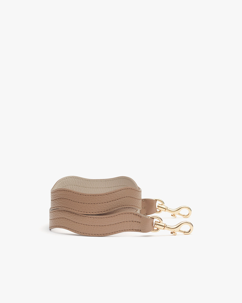 Wavy strap with metal clips on ends