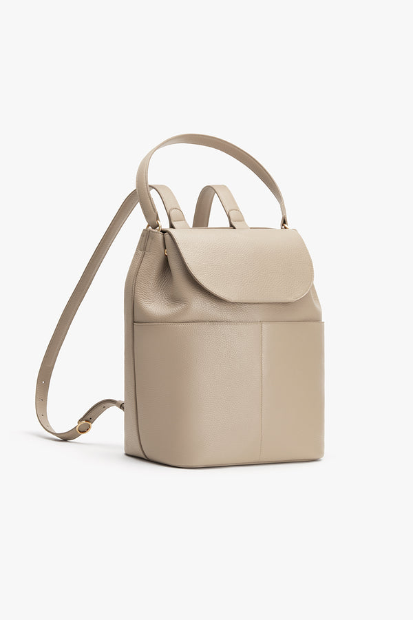 Leather Backpack 13-inch Stone / One Size