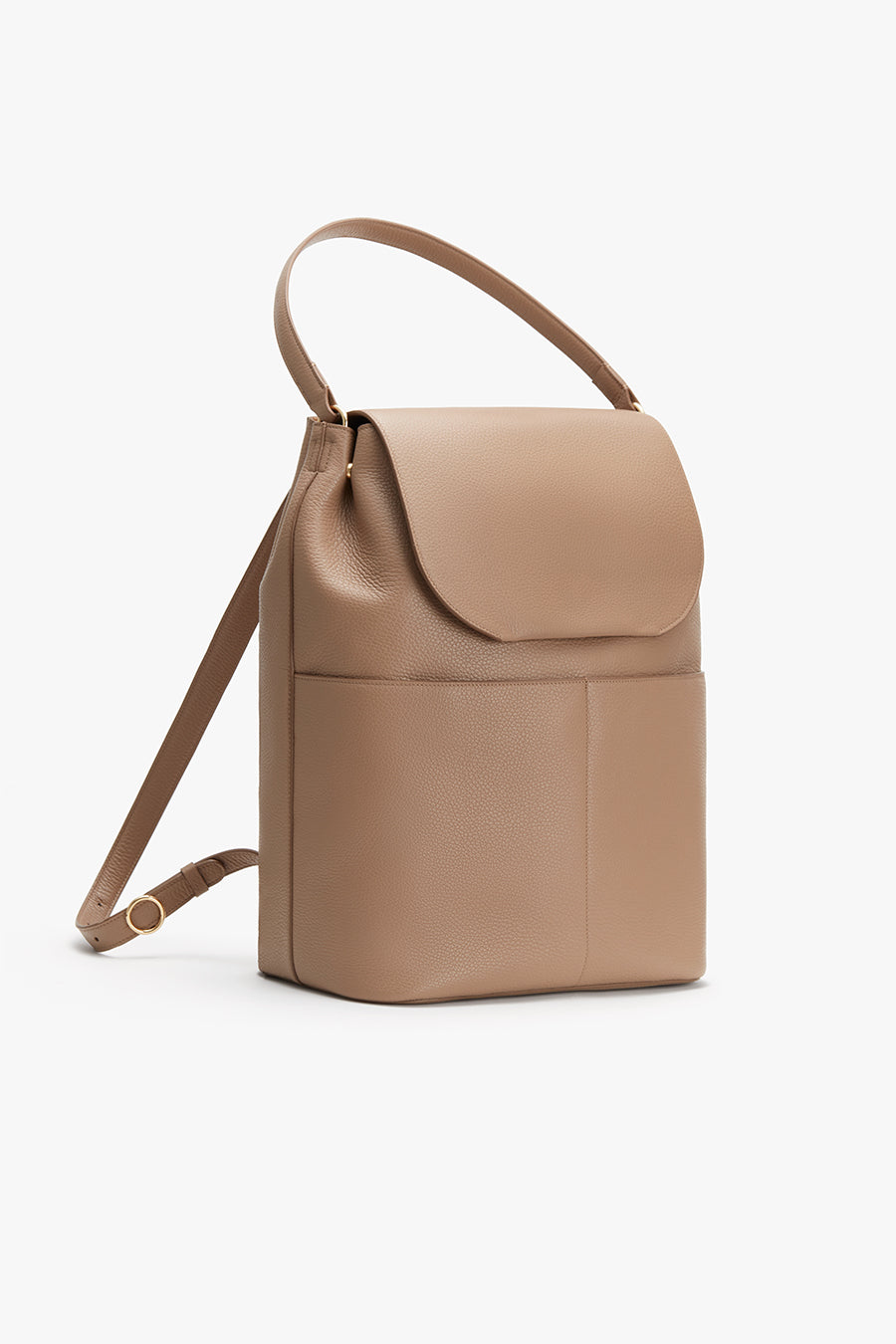 Leather Backpack 16-inch Cappuccino / One Size
