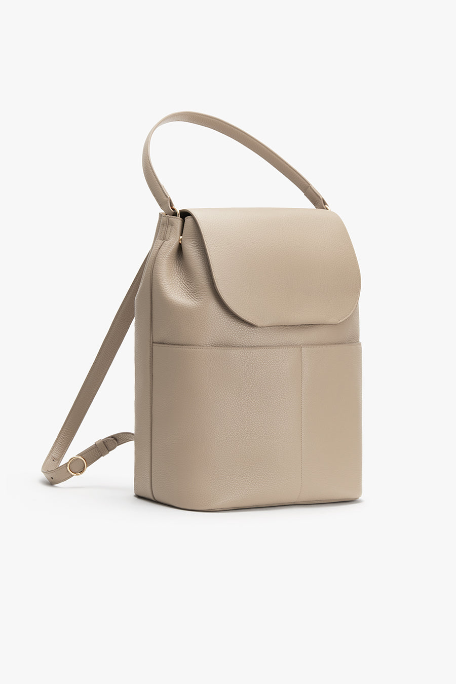 Leather Backpack 16-inch Stone / One Size