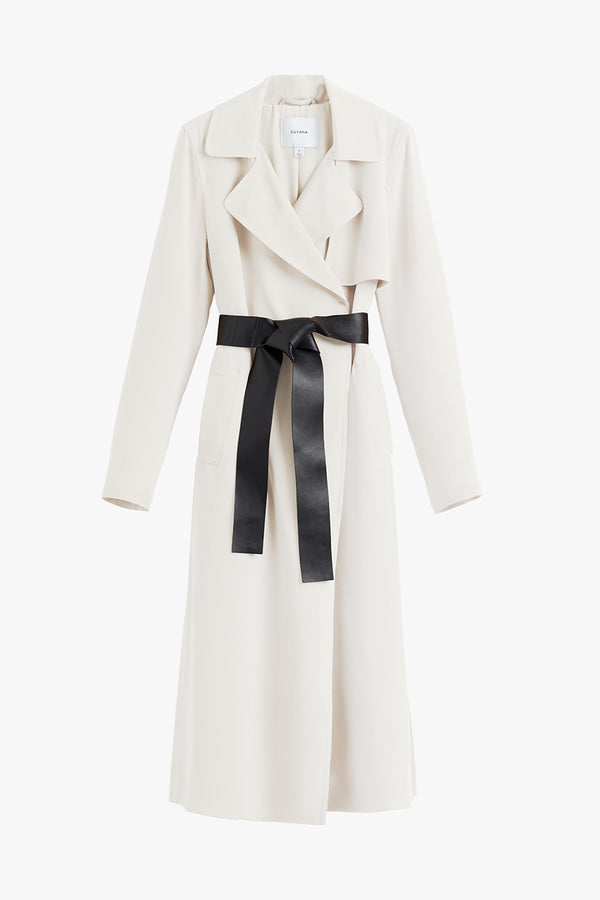 Silk Classic Trench White / Medium