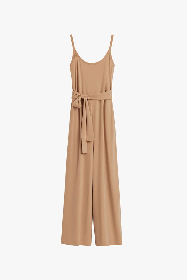 V-Back Jumpsuit Camel / Small