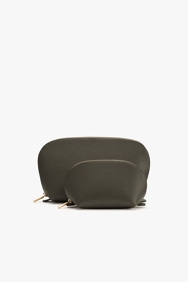Travel Case Set Dark Olive / One Size