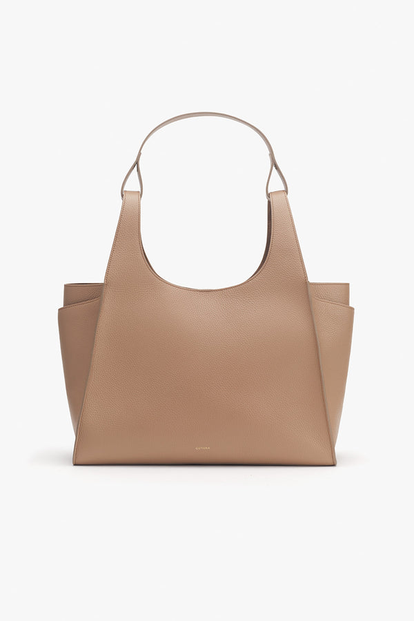 Double Loop Satchel Cappuccino / One Size