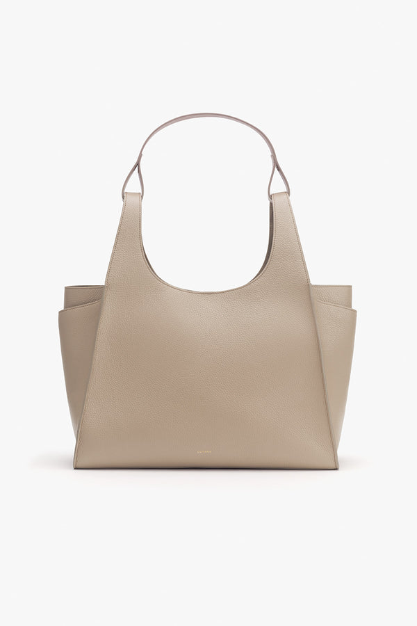 Double Loop Satchel Stone / One Size