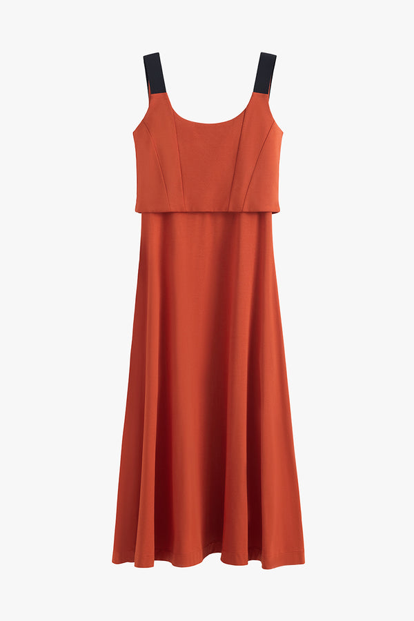 Duo Midi Dress Paprika / Large
