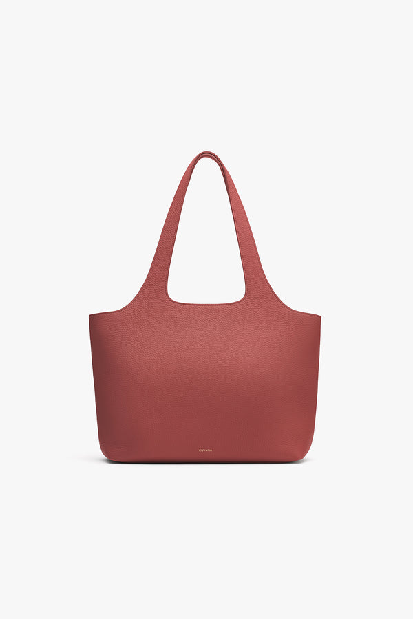 System Zipper Tote 13-inch Dark Terracotta / One Size