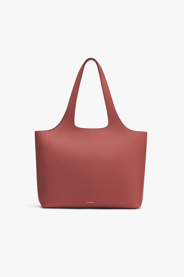 System Zipper Tote 16-inch Dark Terracotta / One Size